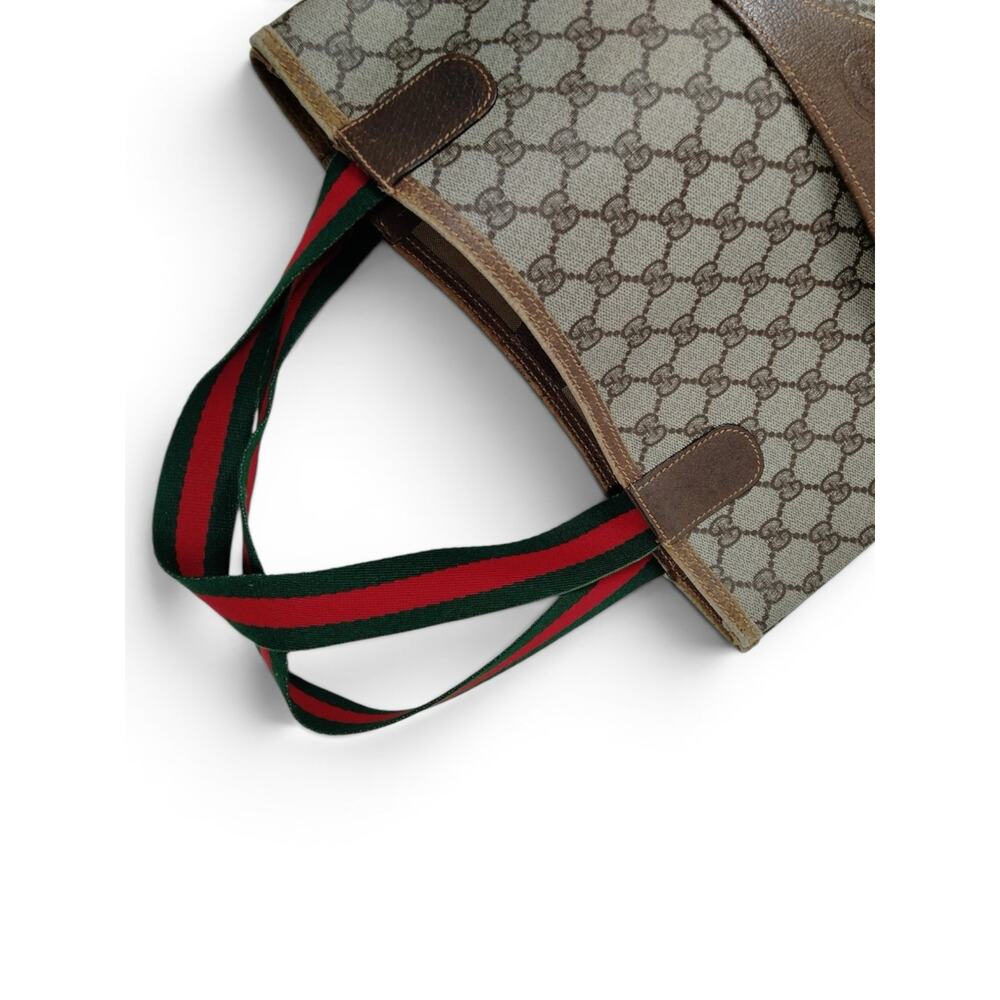Vintage GUCCI GG Supreme Web Sherry Line Tote Bag 002-123-6487 - Picture 4 of 10